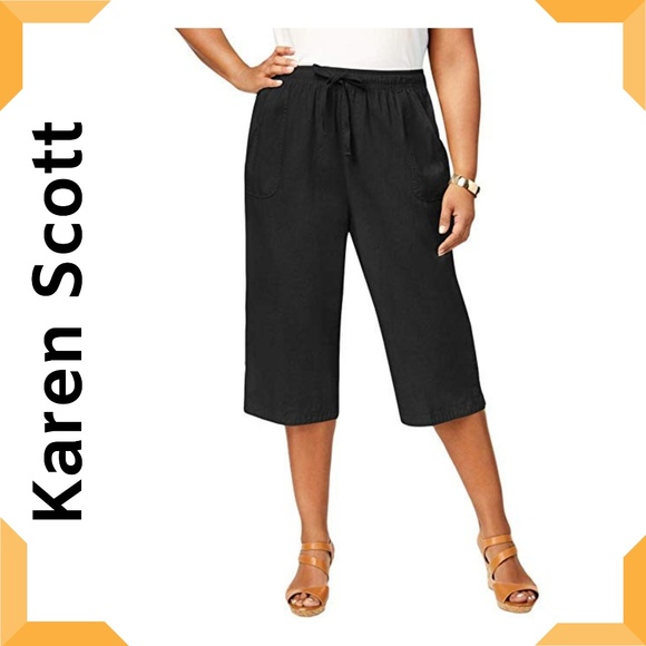 karen scott capris plus size